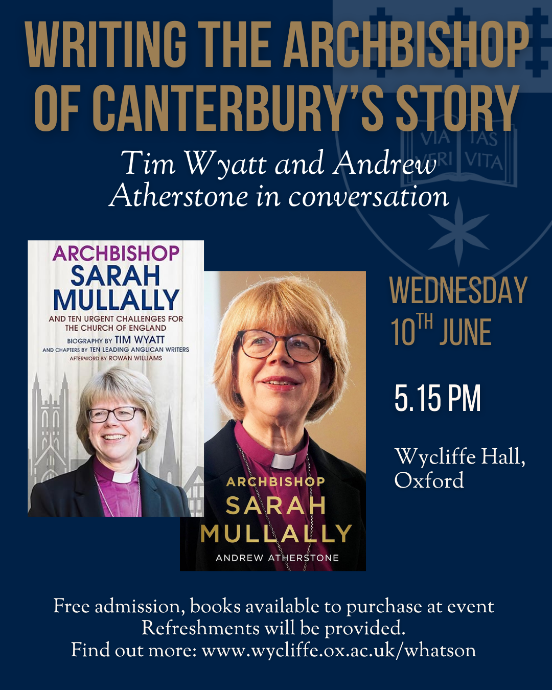 poster showing both Tim and Andrew's books
