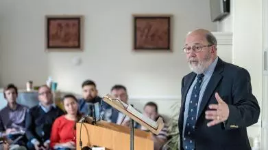 NT Wright teaching in the Lower Common Room